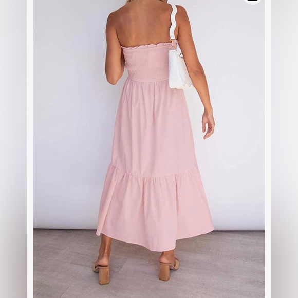 Strapless pink maxi - Picture 2 of 3